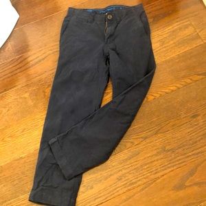 Navy blue iron knee Lands End chinos